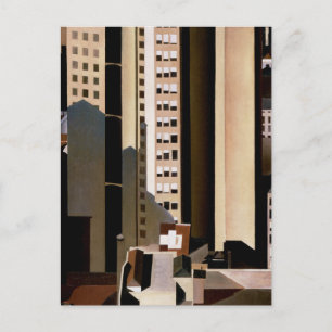 Vintage Architektur, Wolkenkratzer von Sheeler, 19 Postkarte