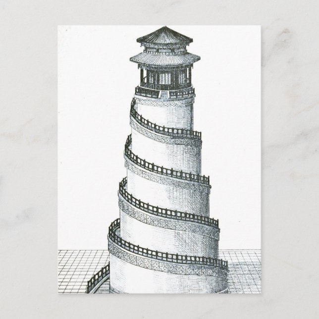 Vintage Architekturbeispiele Postkarte (Vorderseite)