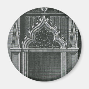 Vintage Architekturelement, gotischer Türdurchgang Magnet