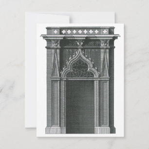 Vintage Architekturelement, gotisches Portal