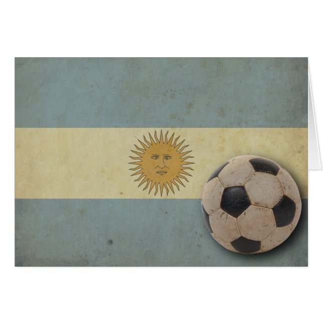 Vintage Argentinien-Flagge (Vorderseite (Horizontal))