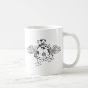 Vintage argentinischer Fußball Kaffeetasse
