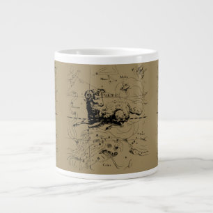 Vintage Aries Map Hevelius 1690 Jumbo-Tasse