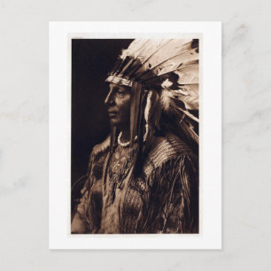 Vintage Arikara-Häuptling Postkarte