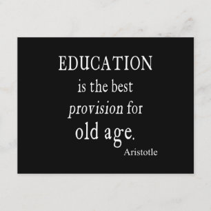 Vintage Aristoteles-Bildungs-beste Karte