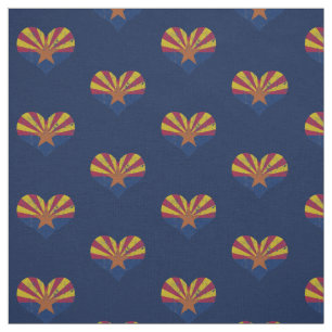 Vintage Arizona-Flaggen-Herzen Stoff