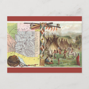 Vintage Arizona Geschichte Postkarte
