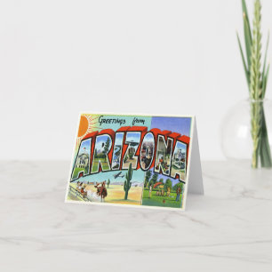 Vintage Arizona-Karte Karte