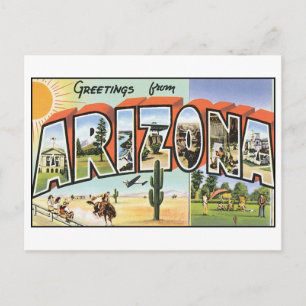 Vintage-Arizona-Postkarte Postkarte
