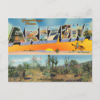 Vintage Arizona Postkartenkollektion Postkarte