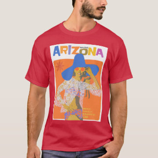 Vintage-Arizona-Reiseplakat 70er Jahre Helle Farbe T-Shirt