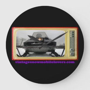 Vintage Arktis-Katzen-Uhr der Große Wanduhr