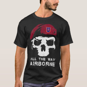 Vintage Armee 82. Im Flugzeug auf dem ganzen Weg S T-Shirt