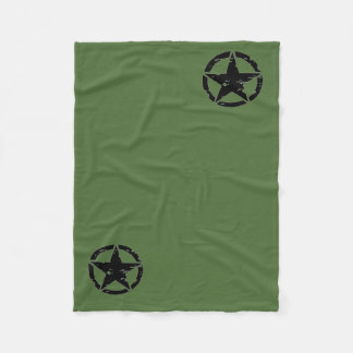 Vintage-Armee-Sterndecke Fleecedecke