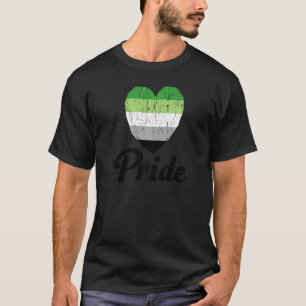 Vintage Aromantische Gay Pride Regenbogenwort T-Shirt