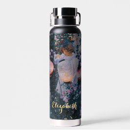 Vintage Art Blume Girls Lantern Trinkflasche