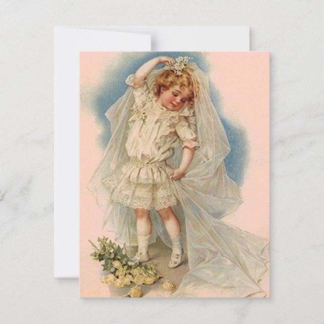 Vintage Art-Brautparty-Einladung kündigen an Einladung (Vorderseite)