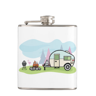 Vintage Art-Camper-Flasche Flachmann