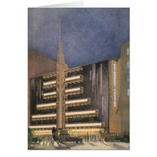 Vintage Art-Deco-Architektur, Gebäude im NYC