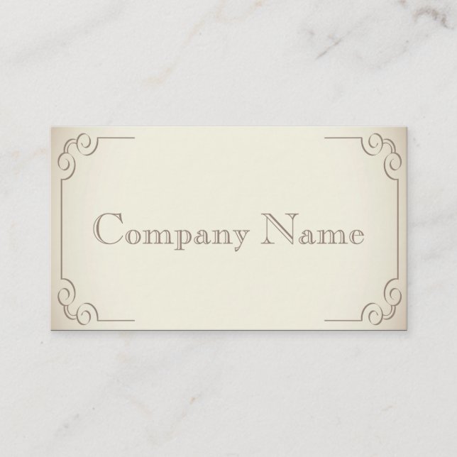 Vintage Art Deco Business Card Visitenkarte (Vorderseite)