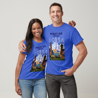 Vintage-Art Deco-Chicago-1934-Weltausstellungsplak T-Shirt