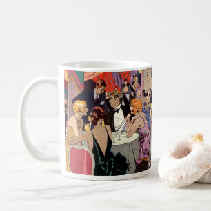 Vintage-Art-Déco-Cocktailparty im Nachtclub Kaffeetasse