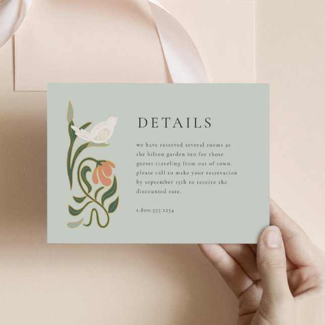 Vintage Art-Deco-Detailkarte Begleitkarte (Von Creator hochgeladen)