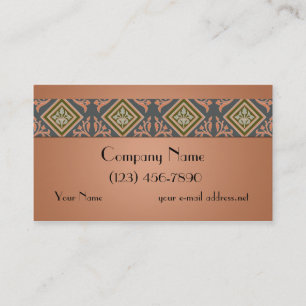 Vintage Art Deco Diamantborte Visitenkarte