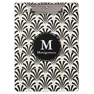 Vintage Art-Déco-Fans der 1920er Jahre Personalisi Klemmbrett