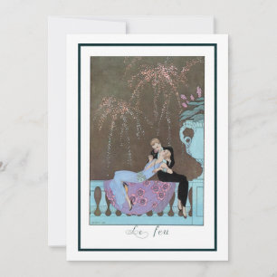 Vintage Art Deco Feuerwerk Le Feu, George Barbier