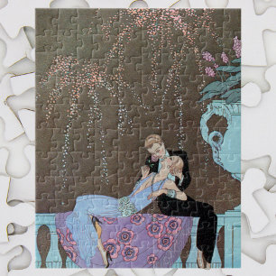 Vintage Art Deco Feuerwerk Le Feu, George Barbier Puzzle