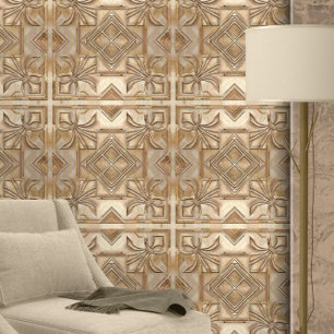 Vintage Art Deco Fleur-de-Lis  Tapete
