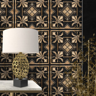 Vintage Art Deco Fleur-de-lis  Tapete