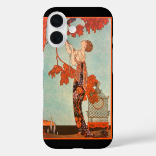 Vintage Art Deco, Flighty Bird von George Barbier iPhone 16 Hülle