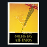 Vintage Art-Deco-Fluggesellschaften reisen und Poster<br><div class="desc">Kontaktieren Sie uns,  wenn Sie Hilfe bei der Größenanpassung benötigen. 1920er Jahre typische Art-Déco-Luftreisewerbung Künstler: E. Maurus 1929 Titel: Golden Ray,  Air Gewerkschaft,  Paris-London Hauptfarben: gelb,  rot,  schwarz</div>