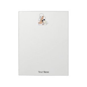 Vintage Art-Deco-Frau mit Blume mit Hut C Notizblock