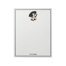 Vintage Art Deco Frau mit Hut Handschuhe Farbe