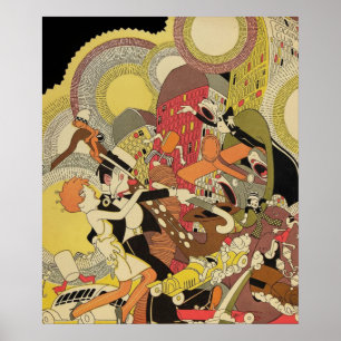 Vintage Art Deco - Für Alle - Jazz Poster