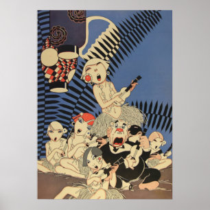 Vintage Art Deco - Für Alle - Lūʻau Poster