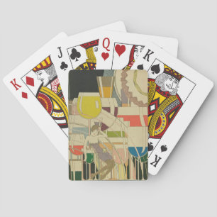 Vintage Art Deco - Für Alle - Psychedelischer Wein Spielkarten