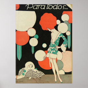 Vintage Art Deco - Für Alle - Rothaarige Poster