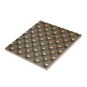 Vintage Art Deco Gatsby Fächer Muster Fliese