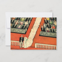 Vintage Art Deco Hochzeit, Braut und Groom UAWG RSVP Karte