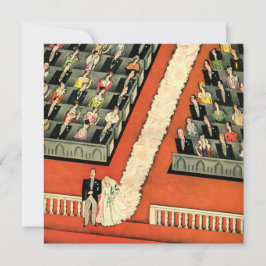 Vintage Art Deco Hochzeit, Bräutigam Einladung