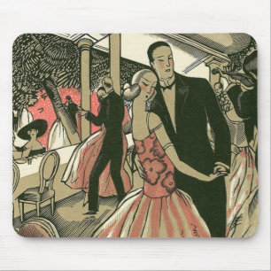 Vintage-Art-Déco-Hochzeit, Erstmaliger Tanz der Ne Mousepad