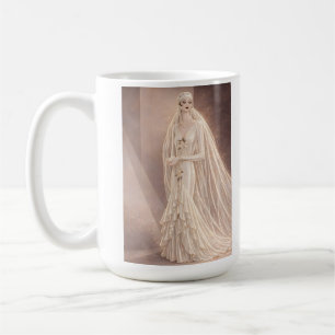 Vintage-Art-Deco-Hochzeitsmode-Illustration Kaffeetasse
