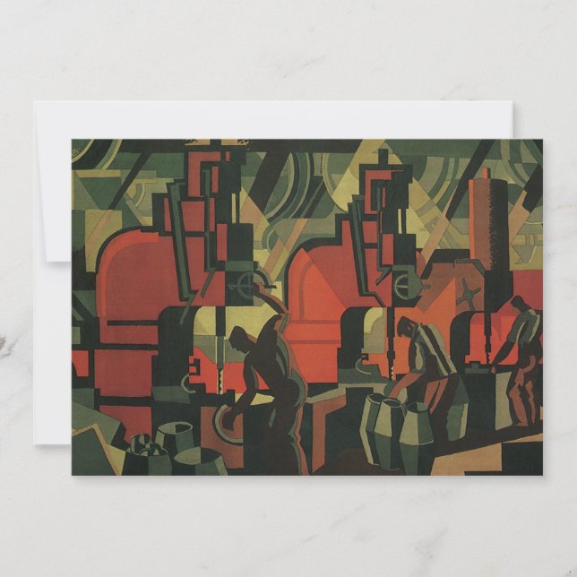 Vintage Art Deco Industrie (Vorderseite)
