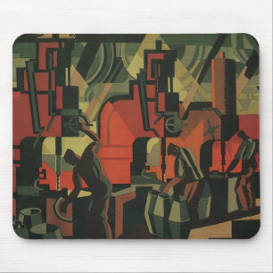 Vintage Art Deco Industrie Mousepad