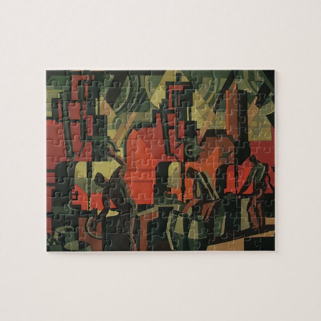 Vintage Art Deco Industrie Puzzle (Horizontal)