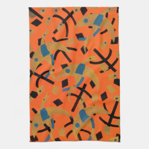 Vintage Art Deco Jazz Geschirrtuch